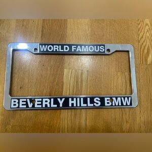 License plate cover BMW Beverly Hills